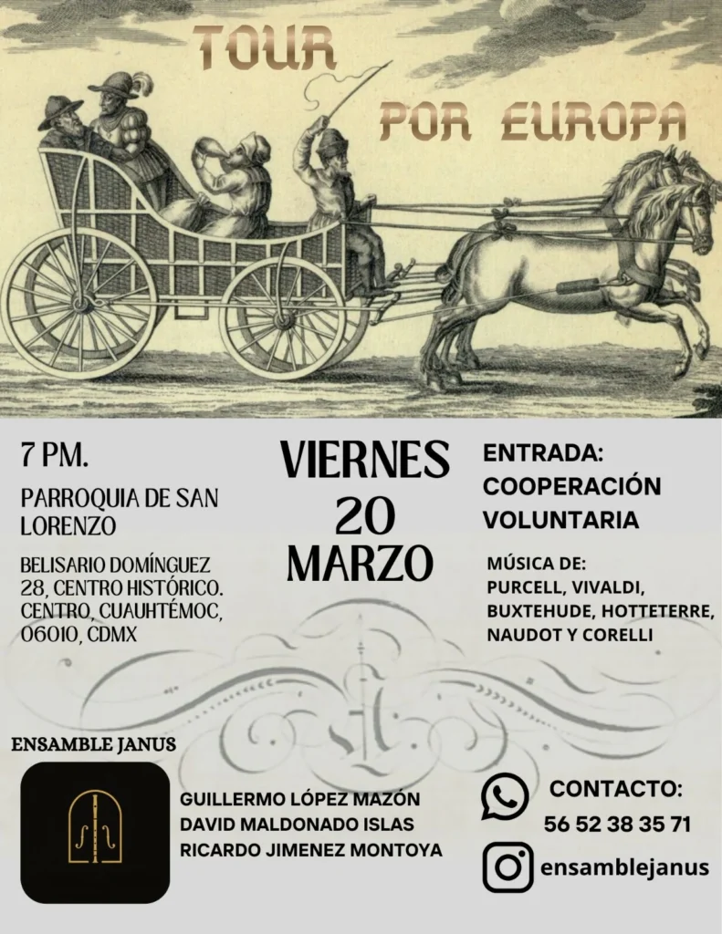 Cartel del concierto Tour por Europa